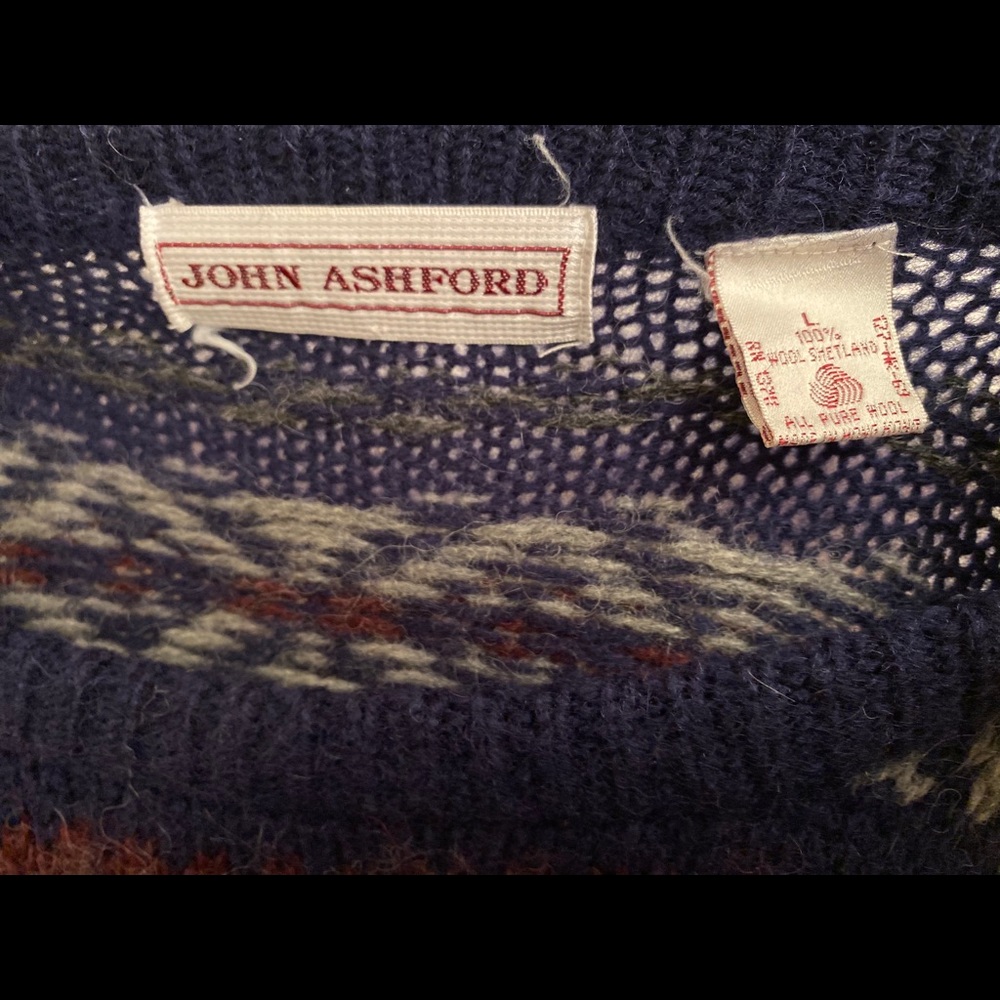 Vintage John Ashford 100% wool sweater - Picture 3 of 3